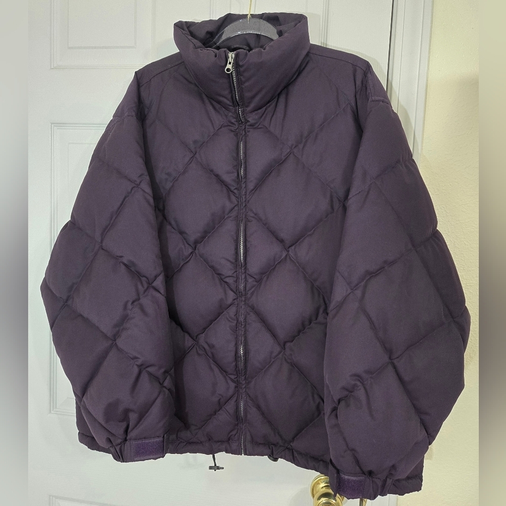 Eddie Bauer Purple Goose Down Jacket Coat Gorpcore Winter Aspen Chic, size 2X